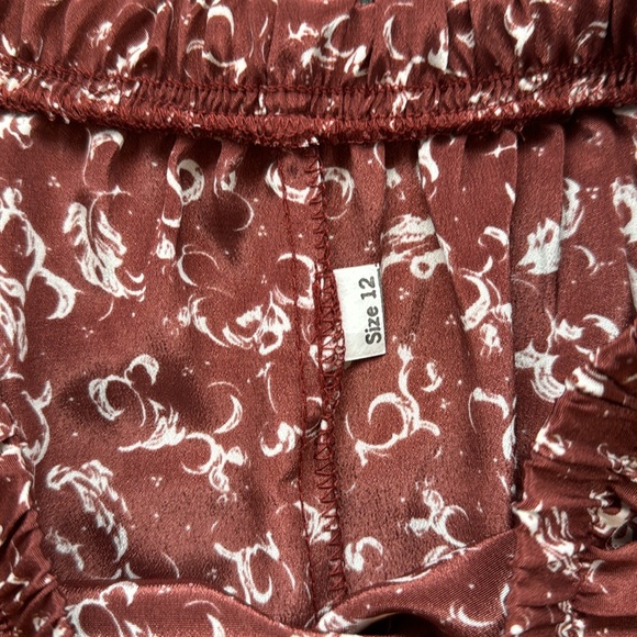 Tina Barrie Vintage Peplum Top & Skirt Set Maroon 12/14 - Picture 8 of 9